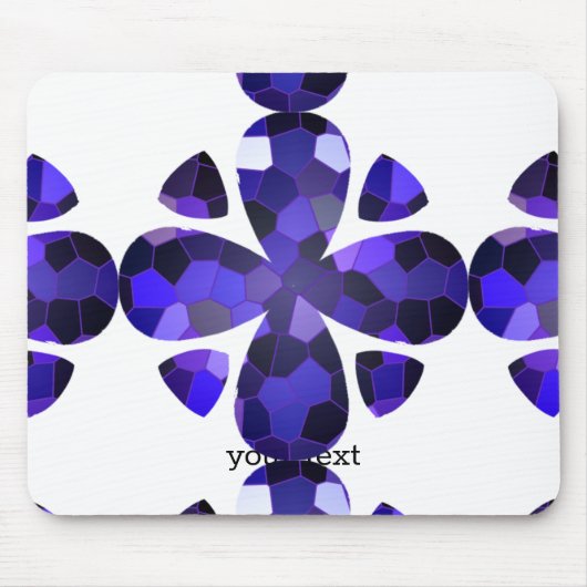 Tapis De Souris Art couleur, bleu (Devant)