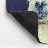 Tapis De Souris Art crayon numérique Llama Face (Coin)