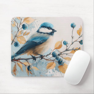 Tapis De Souris Art d'aquarelle Blue Jay