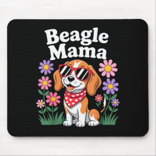 Tapis De Souris Art de Beagle drôle pour femmes filles maman Beagl