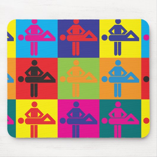 Tapis De Souris Art de bruit de massage (Devant)
