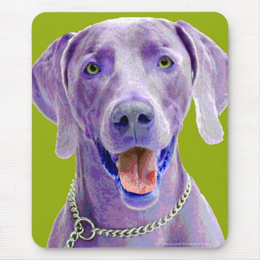 Tapis De Souris ART de bruit Weimaraner (Devant)