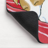 Tapis De Souris Art de chiot de sommeil Jack Russell (Coin)