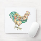 Tapis De Souris Art de Coq (Avec souris)