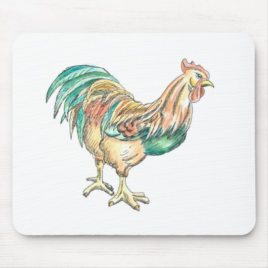 Tapis De Souris Art de Coq (Devant)