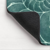 Tapis De Souris Art de coquillage rouge et vert (Coin)