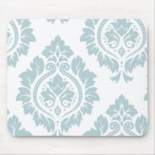 Tapis De Souris Art de Damas décoratif I Bleu oeuf de canard sur f