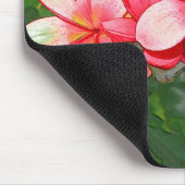 Tapis De Souris Art de Frangipanier Tropical Rose (Coin)