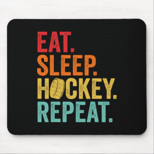 Tapis De Souris Art de hockey drôle pour garçons enfants hommes ad
