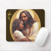 Tapis De Souris art de Jésus (Avec souris)