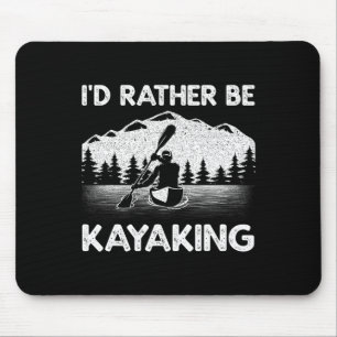 Tapis De Souris Art de kayak cool pour hommes femmes pagaie de kay