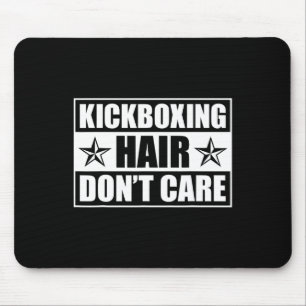 Tapis De Souris Art de kickboxing drôle pour hommes femmes Kickbox