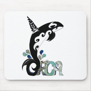 Tapis De Souris Art de la liberté des orques