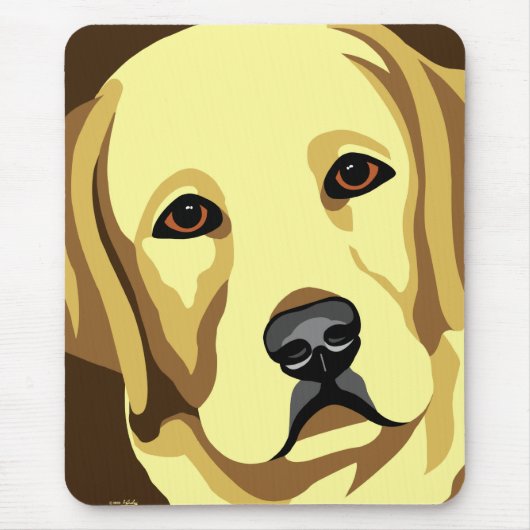 Tapis De Souris Art de labrador retriever (Devant)