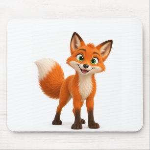 Tapis De Souris Art de livre d'histoires de renard de la forêt mig