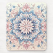 Tapis De Souris Art de mandala arabesque pastel (Devant)