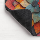 Tapis De Souris Art de mandala fleur texturée (Coin)
