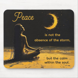 Tapis De Souris Art de méditation et citation inspirante
