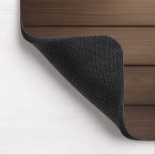 Tapis De Souris Art de mode abstrait marron rayé grain de bois (Coin)