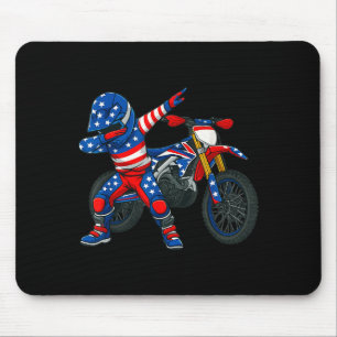 Tapis De Souris Art de moto cross drôle pilote moto motocross Dirt
