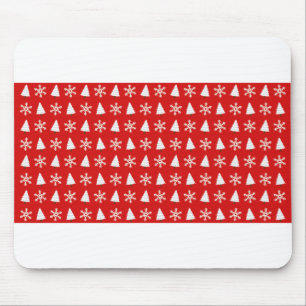 Tapis De Souris Art de Noël Design Motif Neige hiver Flake