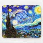 Tapis De Souris Art de nuit Van Gogh Starry<br><div class="desc">Starry Night,  art de Vincent van Gogh.</div>