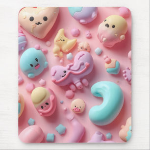Tapis De Souris Art de personnage de bonbon Kawaii pastel