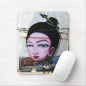 Tapis De Souris Art de rue Lady Lao Graffiti (Avec souris)