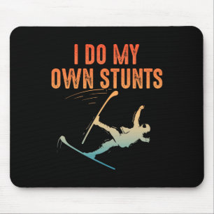 Tapis De Souris Art de ski unique pour hommes femmes enfants skieu