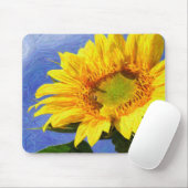 Tapis De Souris Art de tournesol (Avec souris)