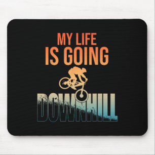 Tapis De Souris Art de vélo de montagne cool pour hommes garçons d
