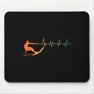 Tapis De Souris Art de waterski cool pour hommes femmes entraîneur