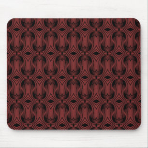 Tapis De Souris Art déco Mousepad d'Ultramod, rouge foncé