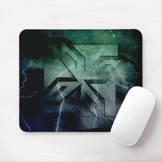 Tapis De Souris Art Déco Ninja Star Icon, Galaxy lightning overlay (Avec souris)