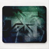 Tapis De Souris Art Déco Ninja Star Icon, Galaxy lightning overlay (Devant)