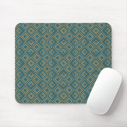 Tapis De Souris Art déco turquoise (Avec souris)