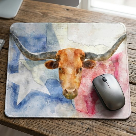 Tapis De Souris Art d'impression à l'aquarelle représentant une va