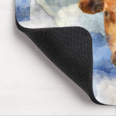 Tapis De Souris Art d'impression à l'aquarelle représentant une va (Coin)