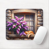 Tapis De Souris Art du chat (Avec souris)
