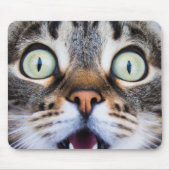 Tapis De Souris Art du chat | Surprised Kitty | Funny Kitten Mouse (Devant)