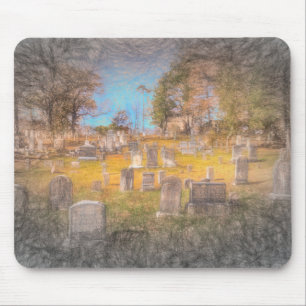 Tapis De Souris Art Du Cimetière De Sleepy Hollow