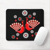 Tapis De Souris Art du faisan paon (Avec souris)