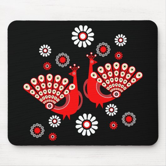 Tapis De Souris Art du faisan paon (Devant)