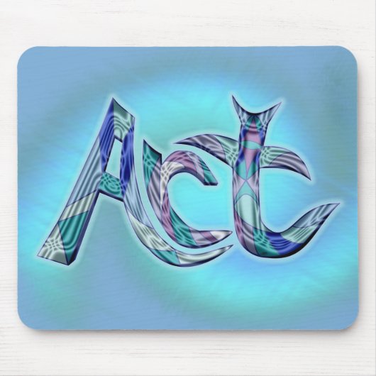 Tapis De Souris Art du mot (Devant)