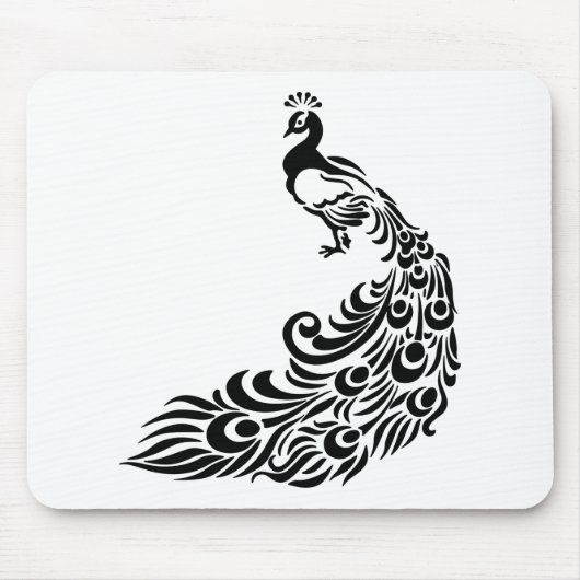Tapis De Souris Art du paon (Devant)
