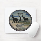Tapis De Souris Art Eléphant Africain (Avec souris)