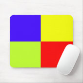 Tapis De Souris Art en bloc couleur (Avec souris)