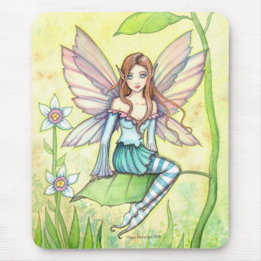 Tapis De Souris Art Fairy Flower Cute Imaginaire (Devant)