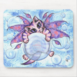 Tapis De Souris Art féerique Mousepad d'imaginaire de chat de