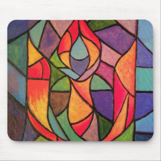 Tapis De Souris Art flamboyant MousePad de calice d'UU